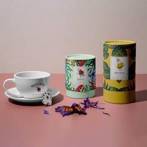 Cajas <span class=keywords><strong>de</strong></span> Regalo Cilíndricas Personalizadas para Té, Velas y Alimentos, Tubos <span class=keywords><strong>de</strong></span> Cartón <span class=keywords><strong>de</strong></span> Grado Alimenticio para Cosméticos - Product Image 2