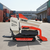 Mini-dumper autochargeur hydraulique MD550 500 kg avec basculement hydraulique à 90 degrés pour le transport sur chantier