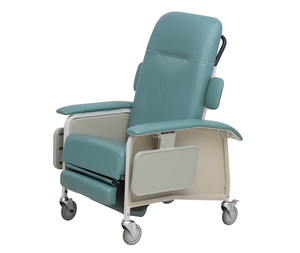 Cómoda silla reclinable de infusión de cuero plegable enfermería con silla de ruedas para personas mayores - Product Image 3