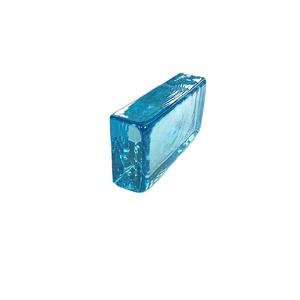 Brique de verre colorée rectangulaire moderne 200*100*50mm, bloc de verre fusionné à chaud pour salle de bain, hôtel, hall - Product Image 1