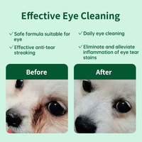 Fournitures pour animaux de compagnie en gros, 100 lingettes pour les yeux des animaux de compagnie, 5,5*5,5 cm, sans alcool, efficaces pour éliminer les taches de larmes chez les chiens, lingettes humides pour chats
