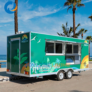 รถขายอาหารไฟฟ้าแบบเคลื่อนที่ได้, รถขายอาหารกล่องม้ารถลากสำหรับสุนัขทาโก้บาร์บีคิวร้อน - Product Image 3