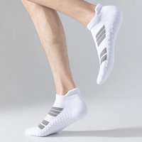 Chaussettes de sport respirantes OEM personnalisées en gros, chaussettes basses athlétiques avec languette épaissie en tissu éponge pour hommes, idéales pour la course et le quotidien
