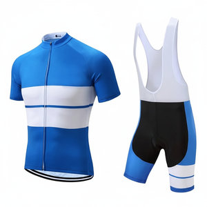 Conjuntos de Jersey de ciclismo para hombre al por mayor, trajes de ciclismo de carretera personalizados, uniformes de Ciclismo de manga corta transpirables superligeros - Product Image 1