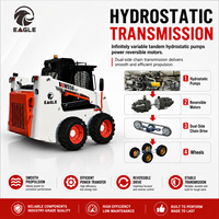 Chargeuse compacte sur chenilles homologuée EPA CE WS50 0,75 tonne avec cabine fermée