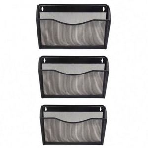 Customized Office and Home Mesh Wall Mounted <b>File</b> Holder Metal Hanging Vertical Wall <b>File</b> Pocket <b>Organizer</b> - Product Image 2