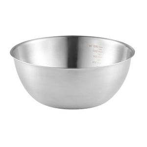 Stainless Steel Mixing Bowl With Measuring Scale Kitchen Baking Salad Bowl For Food Coffee <b>Tea</b> - Product Image 5