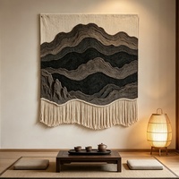 Peinture personnalisée moderne abstraite 3D en coton tissé, œuvre d'art murale, décoration intérieure, vente en gros, projet hôtelier, faite à la main, à suspendre, pour salon
