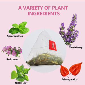 <span class=keywords><strong>Tisane</strong></span> Équilibre Hormonal Féminin Framboise, Feuilles de Sureau, Menthe, Gingembre Infusion Froide Prête à Prendre Qualité Supérieure 10 Petits Sachets Utérus - Product Image 5