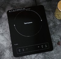 Cuisinière à induction portable de 1000W à 2000W, cuisinière électrique à plaques de cuisson en céramique avec un design mince et ultra fin.
