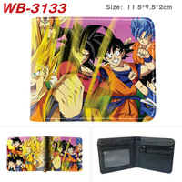 Dompet Kartu Identitas Anime Jepang Keren Motif Naga, Tempat Koin Anti-Hilang, Dompet Kulit PU, Aksesoris Kustom, Grosir Dompet
