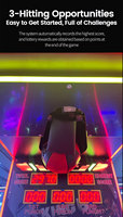 Machine de jeu d'arcade de boxe d'intérieur avec structure métallique, prend en charge les langues espagnole/anglaise/française, fonctionne avec des pièces de monnaie/billets