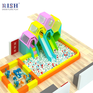 Ensemble de jeu souple pour enfants Family House Foam, piscine à balles carrée pour tout-petits, aire de jeux intérieure pour bébés, équipement de jeu souple avec <span class=keywords><strong>toboggan</strong></span> - Product Image 3