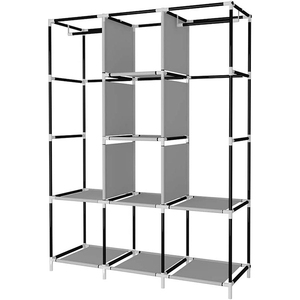 Armario <span class=keywords><strong>de</strong></span> <span class=keywords><strong>Tela</strong></span> Ensamblado, <span class=keywords><strong>Mueble</strong></span> <span class=keywords><strong>de</strong></span> <span class=keywords><strong>Ropa</strong></span> Desmontable, Armario <span class=keywords><strong>de</strong></span> <span class=keywords><strong>Tela</strong></span> Oxford, Armario Portátil <span class=keywords><strong>para</strong></span> Colgar <span class=keywords><strong>Ropa</strong></span> - Product Image 5