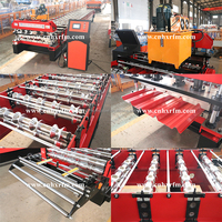 Machine de formage de profilés de panneaux de toiture trapézoïdaux automatiques HX machine de formage de rouleaux de tôles de toiture machine trapézoïdale