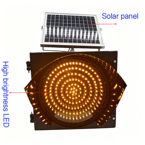 Luce Lampeggiante <span class=keywords><strong>Solare</strong></span> Gialla di Alta Qualità, Diametro 300mm, Resistente e Visibile - Product Image 3