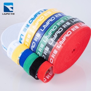 مشابك البوليستر البرتقالي حقيبة ذاتية اللصق <span class=keywords><strong>3</strong></span> 4 بوصة هوك وحلقة للحبل - Product Image 1