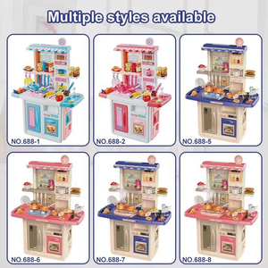 Juego <span class=keywords><strong>de</strong></span> Cocina Infantil Multifuncional Grande <span class=keywords><strong>de</strong></span> 84 cm Personalizado con Mesa <span class=keywords><strong>de</strong></span> <span class=keywords><strong>Juguete</strong></span> que Simula un Lavaplatos Real para Niñas - Product Image 6