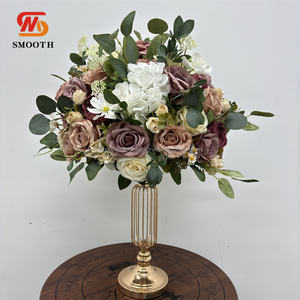 Table de mariage lisse de haute qualité pièce maîtresse florale décoration pièce maîtresse artificielle Arrangement de fleurs pour les événements de mariage - Product Image 1