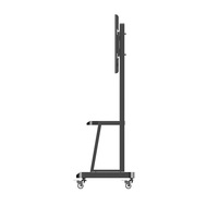 DBTC802B Soporte de TV LED móvil negro Soporte de carro de TV móvil de acero para TV de plasma de 75 pulgadas para uso en la Oficina y la sala de estar