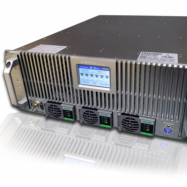 3500W FM Radio Broadcast Transmitter 87.5-108MHz Wireless High RF Power Aluminum for Radio Station