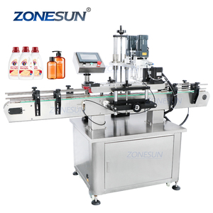 ZONESUN bureau électrique en plastique verre cristal eau parfum shampooing cosmétique vernis à ongles bouteille automatique capsulage Machine - Product Image 1