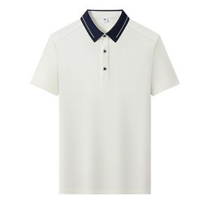 Camisa Polo de Manga Corta para Hombre, Poliéster Popelina, Verano, Informal de Negocios, Ropa de Trabajo, Uniforme de Restaurante con Etiqueta y Etiquetas Adicionales - Product Image 3