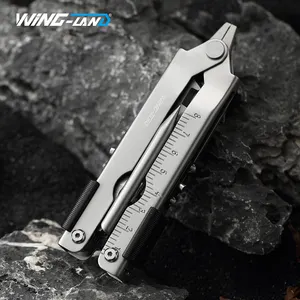 14in1 Stainless Steel Multitool Tactical Folding Pocket Pliers Screwdrivers Knife AWL Multi Tool