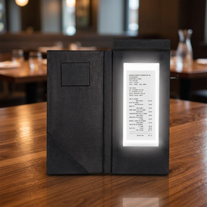 Porta-Comandas Luminoso de Lujo para Restaurante, Carpeta para Facturas con LED, Presentador de Comandas Iluminado - Product Image 1