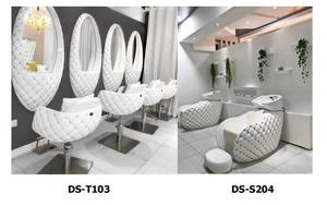 Conjunto de silla de champú de colores, silla de estilismo de peluquero, muebles de salón de belleza - Product Image 6
