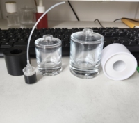 Vide Parfum 30ml 50ml 100ml Forme Ronde Pulvérisation Bouteilles Cylindre De Luxe Personnalisé Parfum Bouteille En Verre Avec la Boîte D'emballage