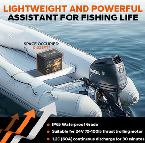 Заводская поставка, оптовая продажа, 24 В, 50 А/В, ТМ, Bluetooth <span class=keywords><strong>LiFePO4</strong></span>, литий-ионный аккумулятор для использования на морском и троллинговом двигателе - Product Image 6