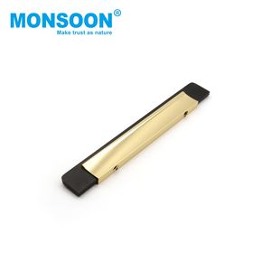 Hardware Door Flush Pull <b>Handles</b> Zinc Alloy Lever Concealed <b>Handle</b> for Wardrobe Kitchen Cabinet Drawer Eco-Friendly Black <b>Gold</b> - Product Image 5