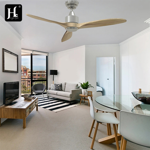 65 inch large LED <b>ceiling</b> fan with 6-speed <b>remote</b> <b>control</b> for home decoration, DC motor, solid wood blades, electric - Product Image 6