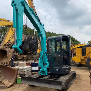 Mini-excavatrice hydraulique d'occasion Kobelco SK55 à vendre, excavatrice sur chenilles originale de 5 tonnes, haute qualité SK55 SK50, prix usine - Product Image 2