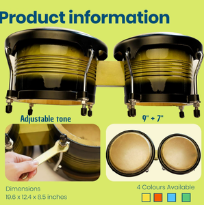 <span class=keywords><strong>Bongo</strong></span> Drum Instrumentos de percusión Instrumentos musicales Modelos calientes Fábrica al por mayor Se puede personalizar el logotipo - Product Image 4