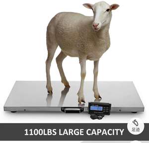 <span class=keywords><strong>500</strong></span> किलोग्राम 1100lbs अधिकतम. क्षमता 0.1 किलो सटीकता बड़े प्लेटफॉर्म वजन पशु वजन के लिए पशु पैमाने - Product Image 4