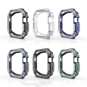 Funda Inteligente Transparente de PVC de Doble Color con Cierre de TPU+PC para Reloj <span class=keywords><strong>6</strong></span>/5/4/SE Nueva <span class=keywords><strong>Serie</strong></span> en Estilo Encantador - Product Image 1