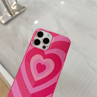 Mignon Cool Amour Coeur Motif Filles Antichoc Cas Pour iPhone 15 14 13 12 1113 pro max XS XR Boîtier Caméra