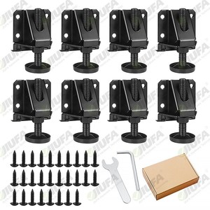 Pieds de meuble réglables JIUFA, 8 pièces avec vis et outils pour un nivellement optimal, design moderne et simple - Product Image 1