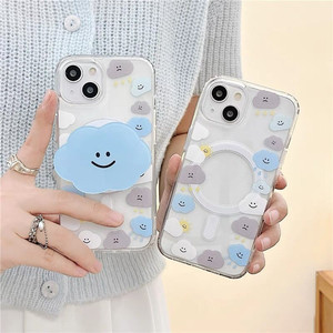 Custodia Magnetica Personalizzata con Nuvole Carine Compatibile con iPhone 17 AIR 16PROMAX 15 14 <span class=keywords><strong>Samsung</strong></span> S26Ultra S25 S24 A17 Custodia Antiurto - Product Image 4