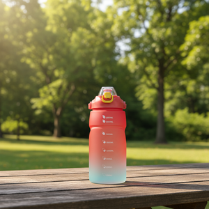 Ensemble de 4 bouteilles d'eau motivantes pour l'été, sans BPA, pour le sport, la remise en forme, la salle de sport et les activités de plein air - Product Image 4