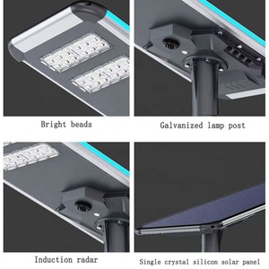 Lampadaire Solaire Extérieur Étanche Haute Qualité à Économie d'Énergie, Batterie Longue Durée, Garantie 5 Ans, Certifié CE - Meilleures Ventes - Product Image 5