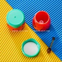 6g Emballage Cosmétique Conteneur De Crème Pour Les Yeux Forme De Pastèque Mini Conteneurs De Baume À Lèvres Vide Petits Pots De Crème Clair Avec Couvercle