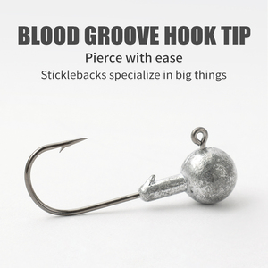 Lushawer 5 cái/túi chì đầu câu cá móc 1.5g 3.5g 5g 7g 10g Jig móc fishhook thép carbon cao barbe sử dụng cho mềm thu hút - Product Image 4