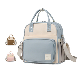 Nuevo bolso multifuncional informal versátil para mamá, gran capacidad, moda personalizada, bolsa de pañales para madre y bebé, mochila informal OEM para bebé - Product Image 1