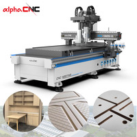 Nuevo Producto: Máquina Router CNC de 3 Ejes ATC para Madera, Producción de Muebles Totalmente Automática, Máquina de Corte de Paneles de MDF y Madera Contrachapada para Puertas