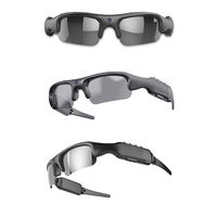 Casque Stéréo Sans Fil Supra-Auriculaire avec Indicateur LED, Micro Anti-Bruit, Lunettes de Soleil Intelligentes HD pour Conduite, Cyclisme et Sport