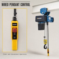 Nouvelle palan électrique à chaîne pour la construction métallique, capacité de charge de 2 tonnes, télécommande pour le chargement et le déchargement en entrepôt