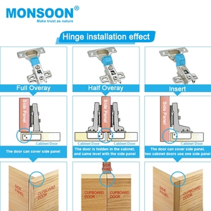 Hai cách nhà bếp bisagras rectas 35mm sắt thẳng bản lề 35mm giấu đồ nội thất bản lề visagras cửa tủ bản lề cho nhà - Product Image 4